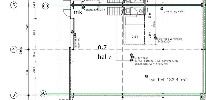 Unit 1D begane grond plattegrond