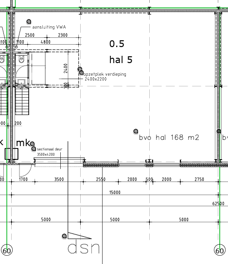 Unit 1F begane grond plattegrond