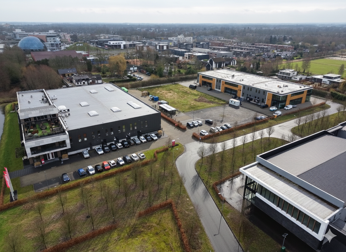 Luchtfoto locatie voor bouwstart – aanzicht 1
