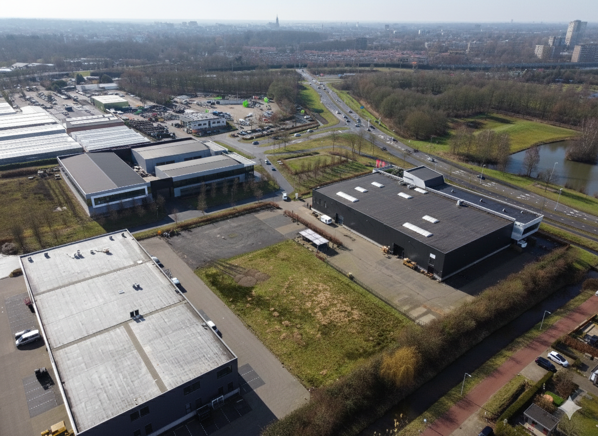 Luchtfoto locatie voor bouwstart – aanzicht 2