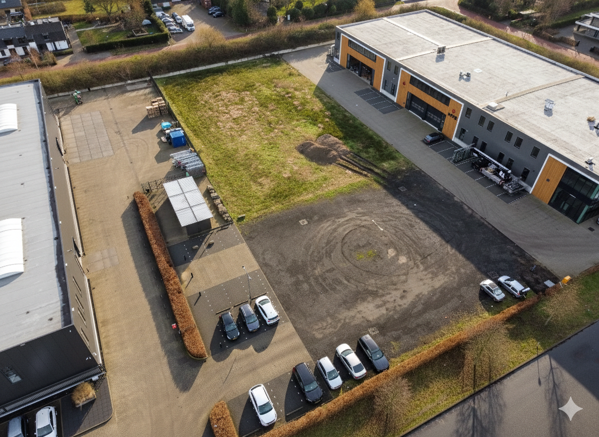 Luchtfoto locatie voor bouwstart – aanzicht 3